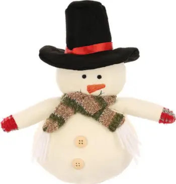 Dekor Krishtlindjesh Saska Garden Snowman 13814455, bareshkë bore dekorative, shumëngjyrësh
