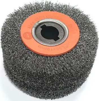 Furrë rrethore Glob Disc, 100x48mm, tel çeliku i valëzuar, vrimë 19mm