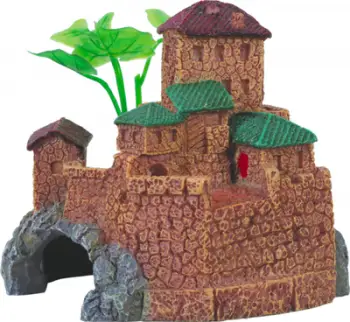 Dekor për akuarium Zolux Medieval Village, 9 x 8 x 8 cm, shumëngjyrësh