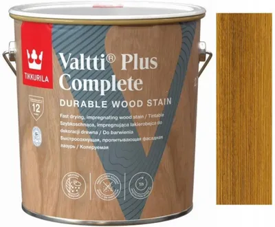 Lak druri Tikkurila Valtti Plus Complete, 2.5L, Golden Oak - 3