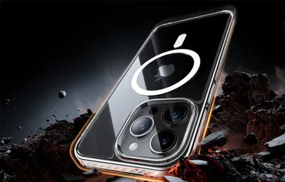 Futrollë Torras Spark për iPhone 15 Pro, MagSafe, transparente - 3