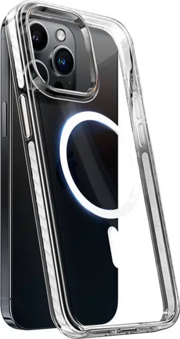 Futrollë Torras Spark për iPhone 15 Pro, MagSafe, transparente