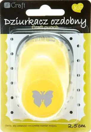 Gërshërë dekorative letre Dalprint Butterfly, 25 mm, shumëngjyrëshe