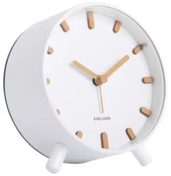 Orë me alarm Karlsson KA5943WH, e bardhë