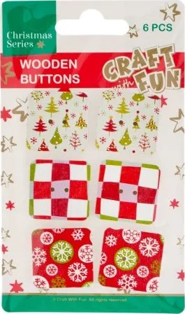 Dekorime krishlindjesh Craft with Fun, 6 copë, shumëngjyrëshe - 1