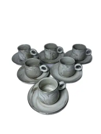 Set filxhanash porcelani 6copë , me 2 dizajne . UNIMIKS