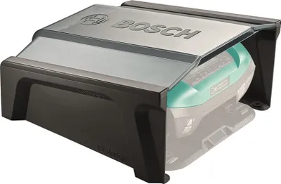 Garazh për kositëse robotike Bosch Indego, çati transparente, i zi - 1