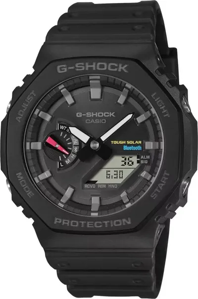 Ore dore Casio G-SHOCK GA-B2100-1AER, rezistente ndaj ujit, për meshkuj, e zezë - 1