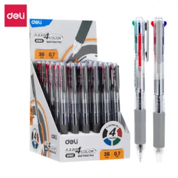 Deli Kimik Ballpoint 0.7 Me 4 Ngjyra Q182 1/36