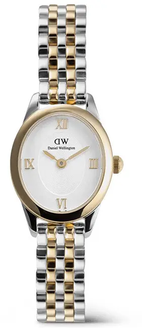 Orë dore për femra Daniel Wellington Ophelia Mini Two Tone Gold, e argjendtë/artë