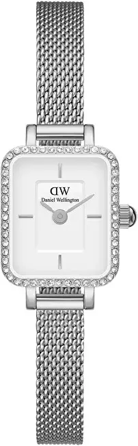 Orë dore për femra Daniel Wellington Quadro Mini DW00100732, e argjendtë