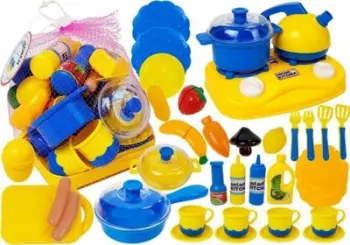 Set enësh plastike për fëmijë Leantoys Little Chef, lodër kuzhine