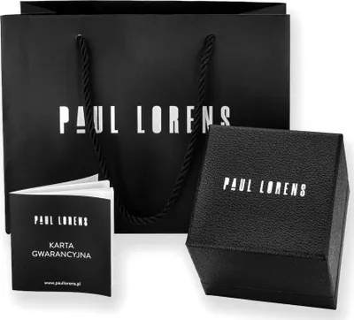 Orë dore meshkuj Paul Lorens PL8071A2-1A5, quartz, kronograf, e zezë - 2