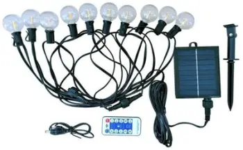 Garlandë solare GARLAND SOLAR 10 LED, 8m, RGB, IP44