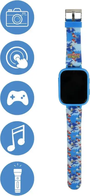 Orë digjitale për fëmijë Lexibook Selfie Camera Watch Sonic, kamera foto dhe video, ekran me ngjyra, shumëngjyrëshe