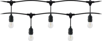 Garlandë dritash LED Garden Light Garland 5m, 5x1W E27, IP44, e zezë - 1