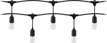 Garlandë dritash LED Garden Light Garland 5m, 5x1W E27, IP44, e zezë