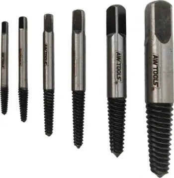 Set ekstraktorësh AWTools AW16400, 6 copë, çelik CrV, argjendtë