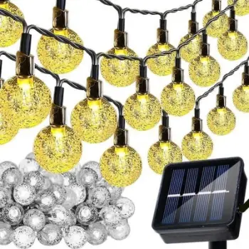 Garlandë solare Gardlov 24010, 12m, IP65, dritë e bardhë e ngrohtë