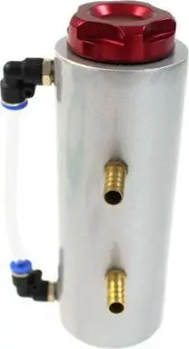 Depozitë kapëse vaji TurboWorks Oil Catch Tank 0.3L, dalje 9mm, argjendtë
