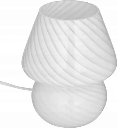 Lampë tavoline Atmosphera Cara, 18.5 cm, xham, e bardhë - 1