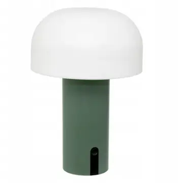 Lampë e jashtme Atmosphera Jany, USB, 22cm, jeshile ulliri