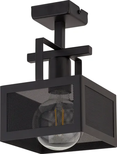 Lampë tavanore Sigma Albert 32178, E27 60W, metal, e zezë - 1