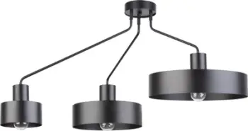 Lampë tavanore Sigma Jumbo 3 31533, 3xE27 60W, metal, e zezë mat