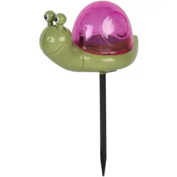 Lampë diellore dekorative Saska Garden Snail, 1 LED, 10x5 4x15 5cm, shumëngjyrëshe