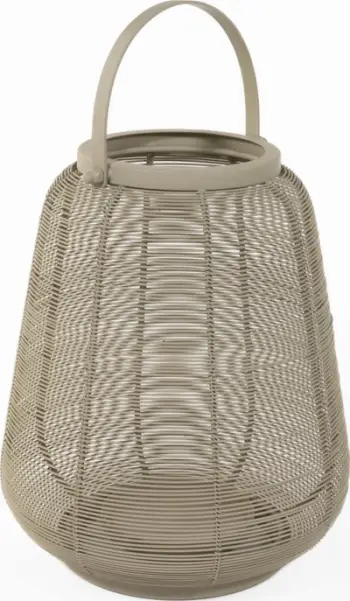 Lampion dekorativ Home Styling Collection, metal, për qiri, mint