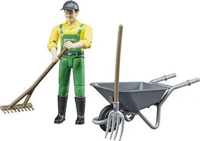 Set figurash Bruder Farmer 62610, me aksesorë, plastike - 1