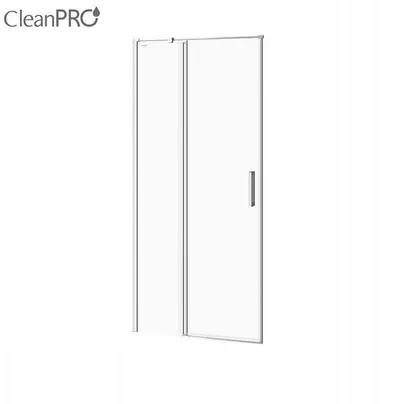 Derë dushi Cersanit Moduo Pivot, 90x195 cm, xham transparent, krom - 5