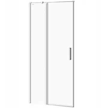 Derë dushi Cersanit Moduo Pivot, 90x195 cm, xham transparent, krom