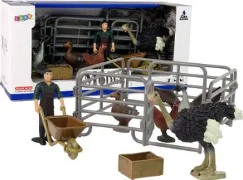 Set figurina kafshë ferme, plastikë, shumëngjyrëshe