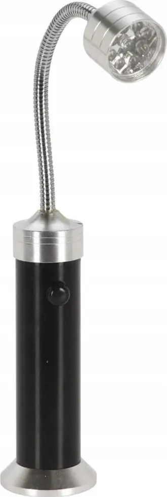 Lampë magnetike për grill Orion, 9 LED, qafë fleksibile, e zezë