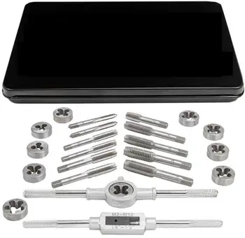 Set filiera dhe çelësa JBC JBC M024 2, standarde UNC UNF NPT, kuti metalike