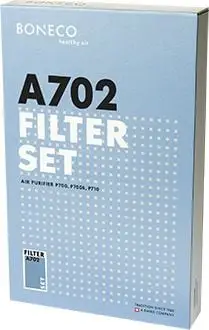 Set filtrash Boneco A702, për pastrues ajri P700 P700L P710, HEPA, i zi