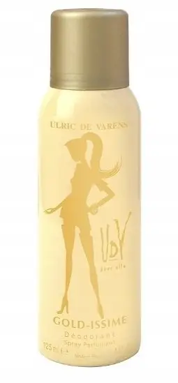 Deodorant spraj Ulric De Varens UDV Gold Issime, 125ml, për femra, ngjyrë ari