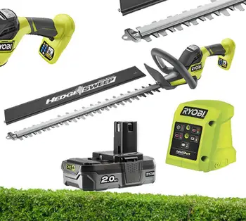 Gërshërë elektrike për gardh Ryobi ONE+ RY18HT50A-120, 18V, teh 50 cm, jeshile