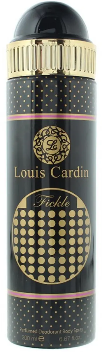 Deodorant trupor Louis Cardin Fickle, 200ml, për femra, i zi