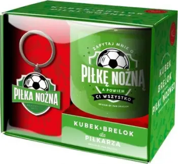 Set filxhan dhe varese çelësash për futbollist, 350 ml, porcelan, shumëngjyrësh