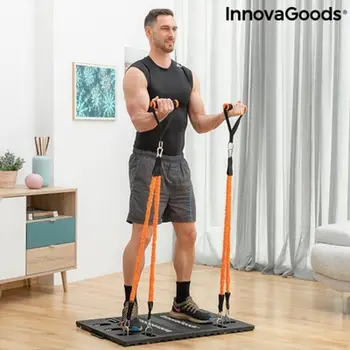 Set fitnesi me shirita rezistence, sistem home gym, portativ