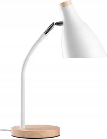 Lampë tavoline Tracer Borland, E27, deri 40W, e bardhë