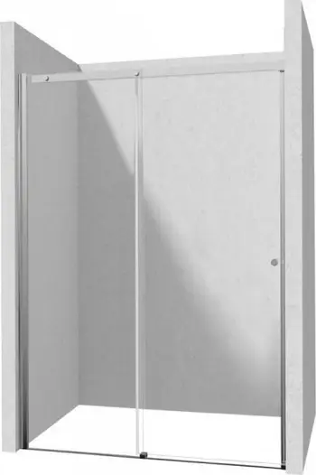 Derë dushi Deante, rrëshqitëse, 170 cm, xham transparent, krom