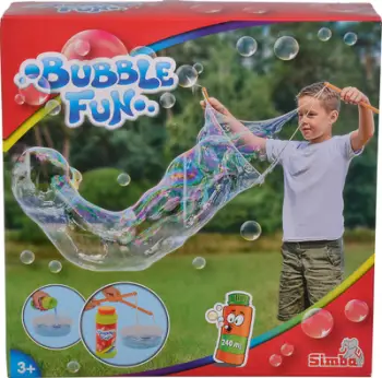 Set flluska sapuni Simba Mega Bubbles, me litarë, në kuti