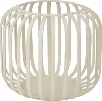 Lampion Home Styling Collection Small, minimalist, metalik, krem