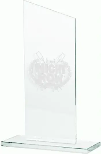 Kupë qelqi Victoria Sport Trophy, gravurë e personalizuar, transparente