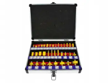Set frezash për dru GEKO, 35 copë, bosht 8 mm, kuti metalike