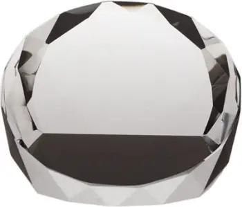Trofe xhami Tryumf Glass Trophy T027, kristal dekorativ, transparent