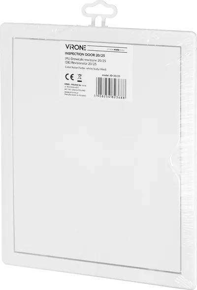 Derë revizioni plastike Virone ID-20/25, 20x25 cm, e bardhë - 3